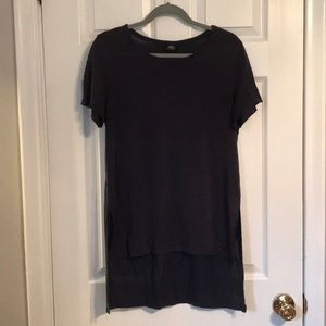 Bobeau Short Sleeve High Low Top